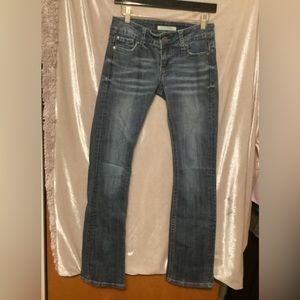 STETSON JEANS Sz 4 Long lean ,straight cowgirl denim jeans